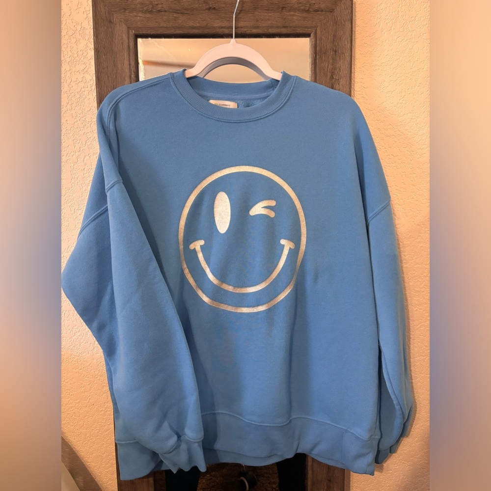 Smiley Blue Sweatshirt - Picture 2 of 3
